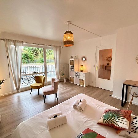 Nihal, Studio Proche Zenith Avec Parking Et Balcon Caen Buitenkant foto
